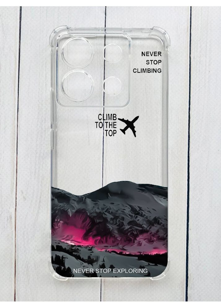 Чехол с утолщёнными углами на Xiaomi Redmi Note 13 Pro 5G Поднимись на вершину (принт 419) Creative (370169813)