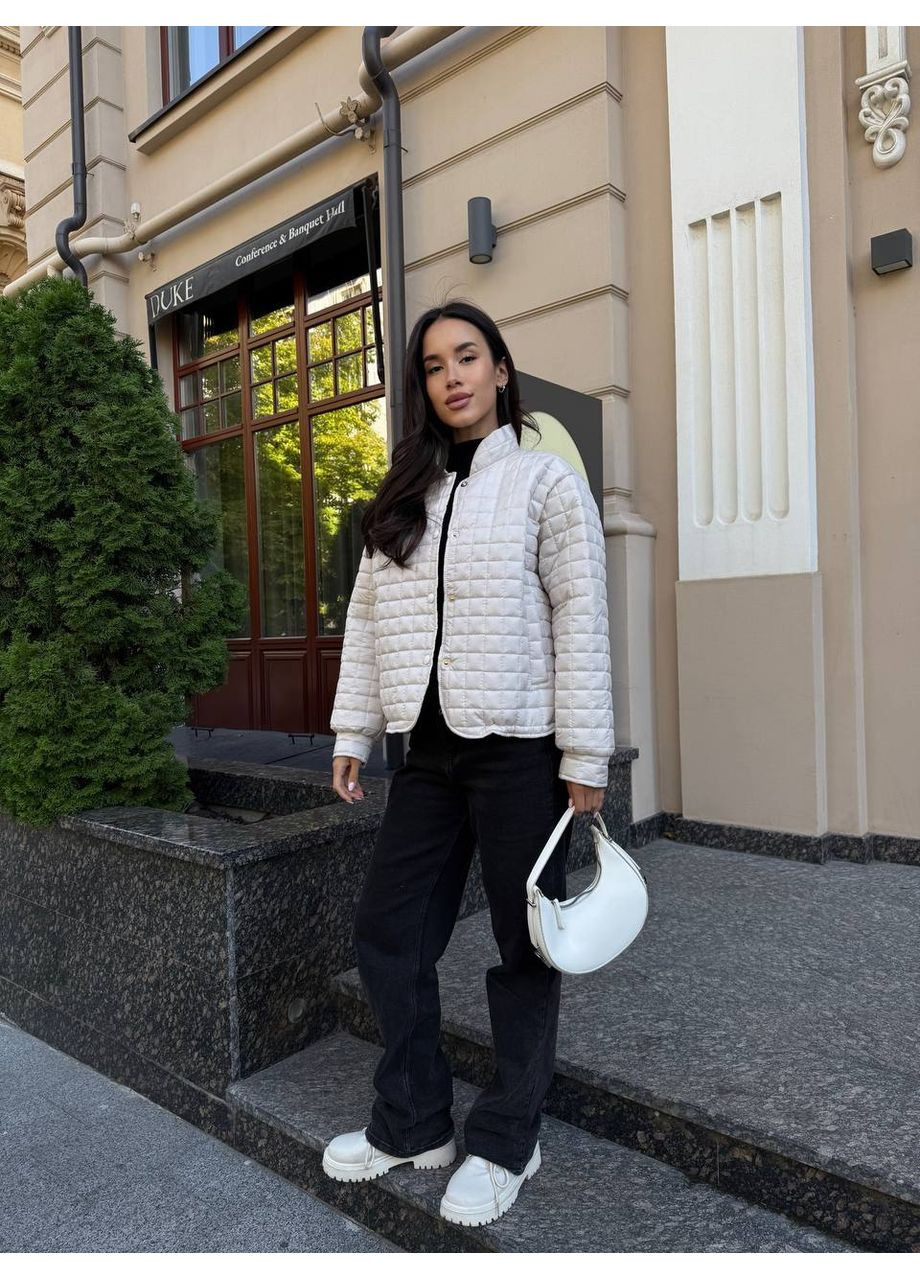 Молочная демисезонная куртка женская Україна