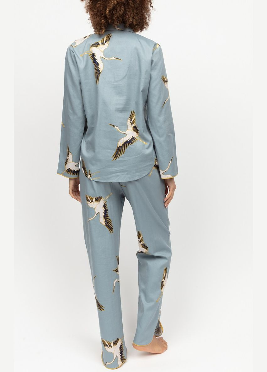 Сіра всесезон піжама жіноча 0420-0421 кофта + брюки Cyberjammies Piper