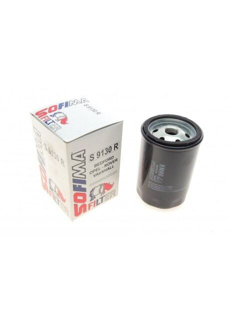 Фільтр масляний Opel Astra F/Kadett D/E/Vectra 1.6D/1.7D 82-95 S 9130 R UA63 Sofima (345760304)
