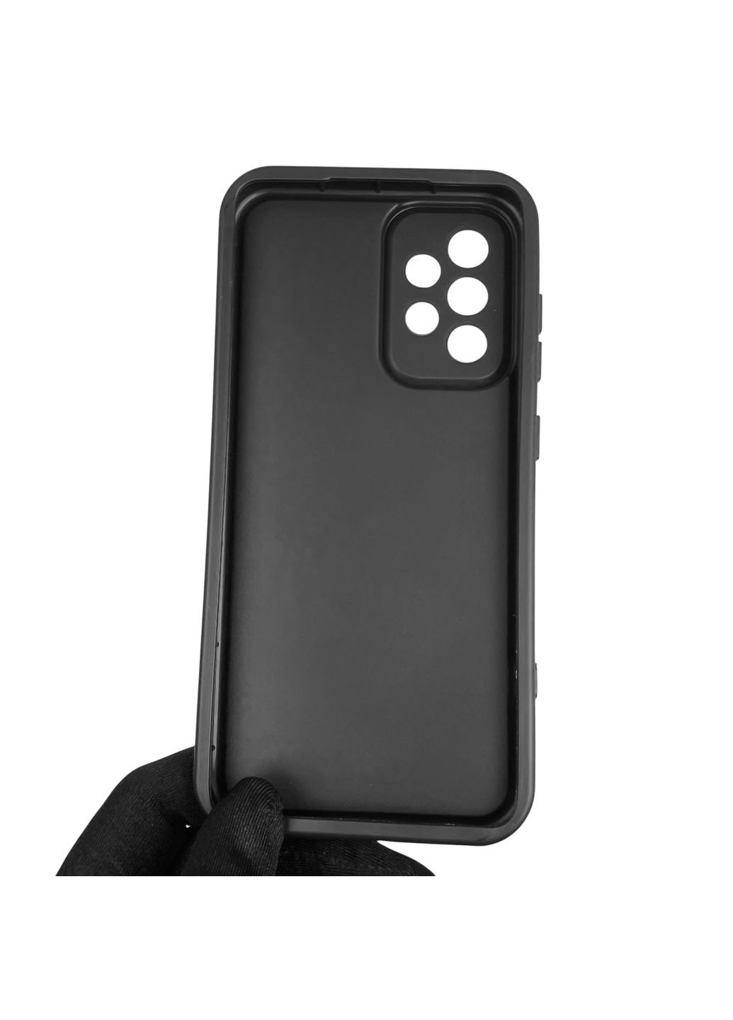 Чохол силіконовий Soft Touch з 3D принтом для Galaxy A52 4G (SM-A525) чорний (Повний захист камери) Samsung (371652920)