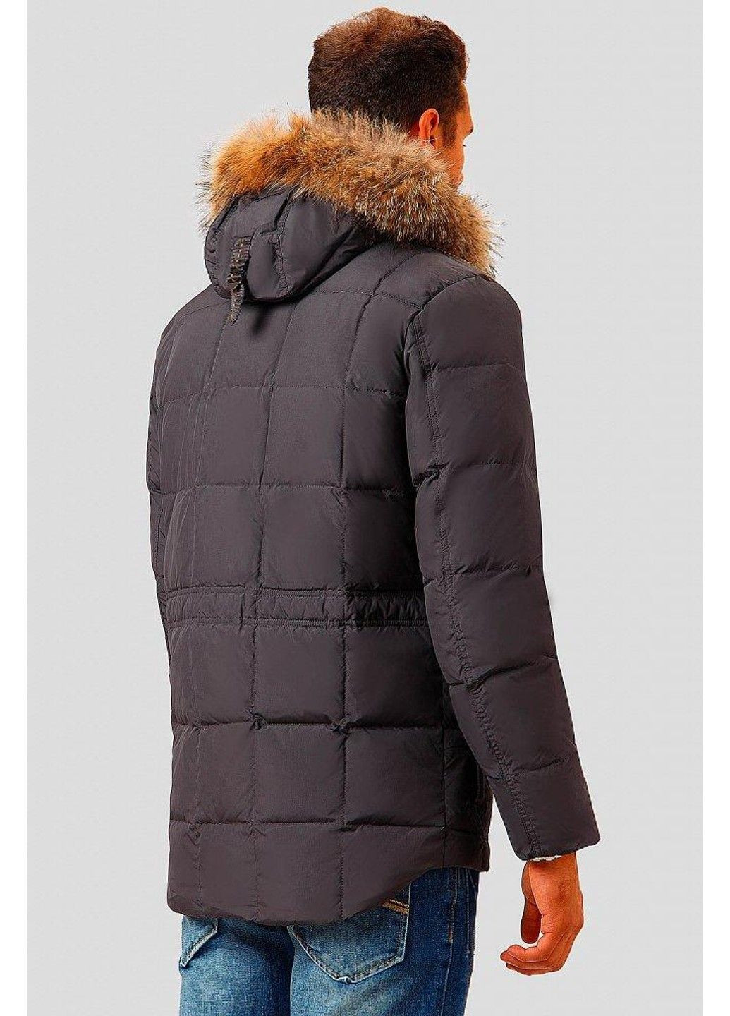 Серый зимний Пуховик Finn Flare