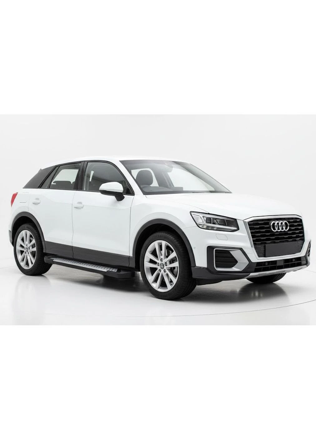 Боковые пороги Allmond Grey (2 шт., алюминий) для Ауди Q2 2016- гг Erkul (392167557)