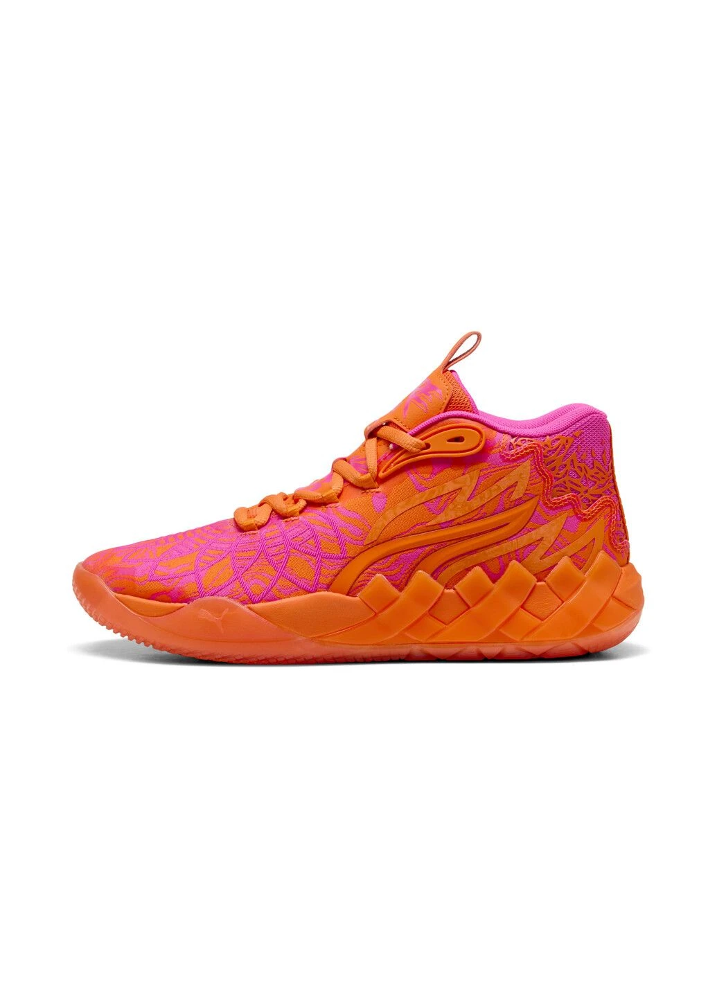 Помаранчеві кросівки mb.01234 mash-up basketball shoes unisex Puma