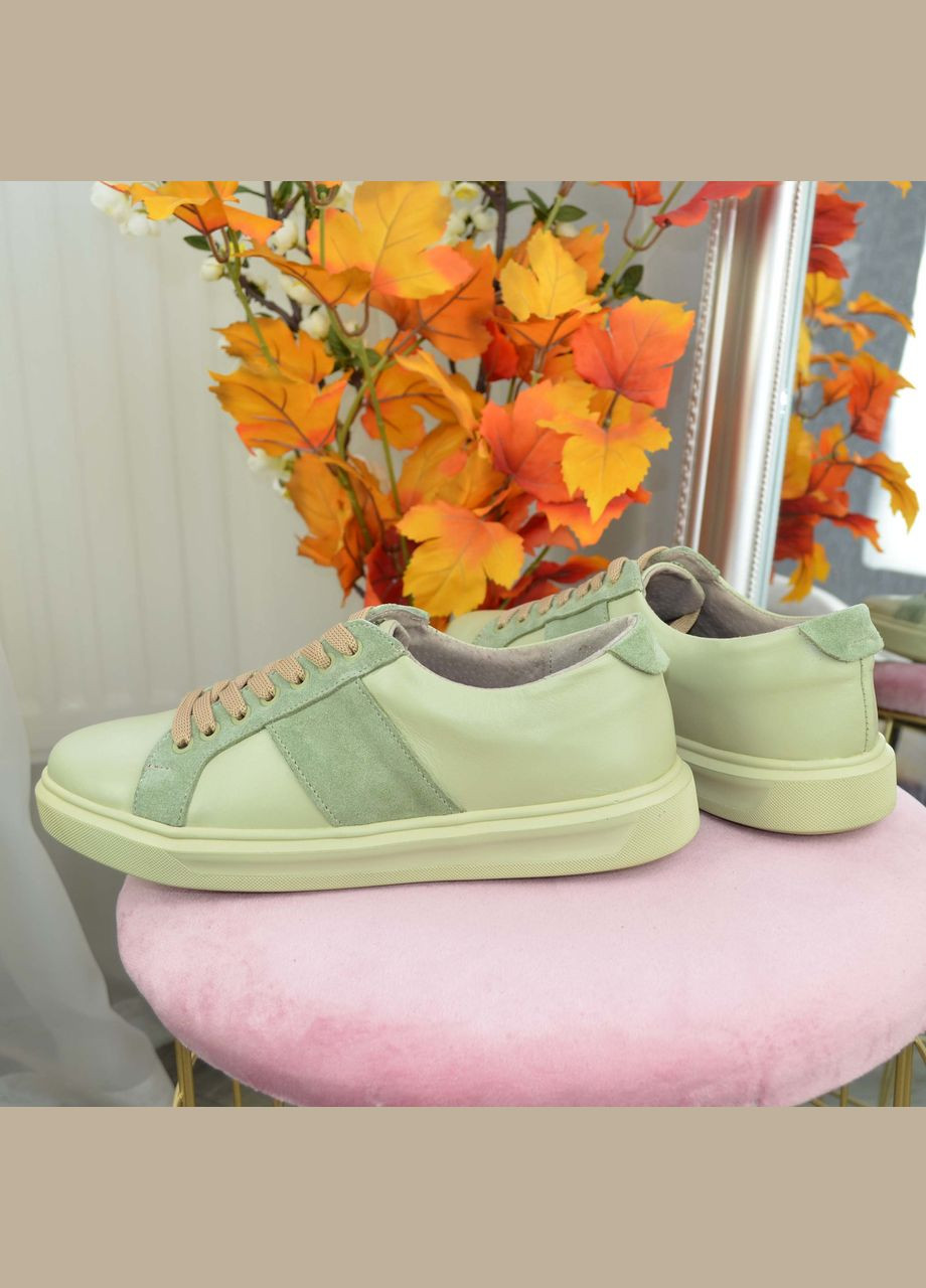 Хаки кеды женские комбинированные, цвет оливковый. 41 размер Vasha para