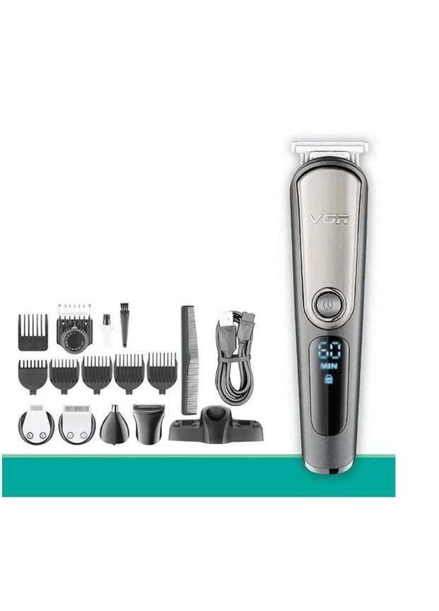 Триммер V105 аккумуляторная машинка для стрижки с дисплеем VGR (300079465)