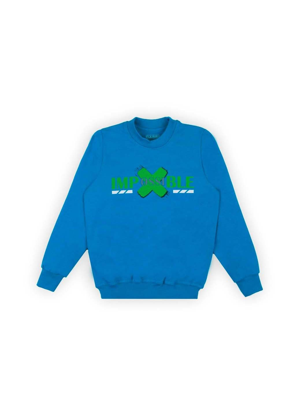 Бирюзовый зимний свитер GABBI