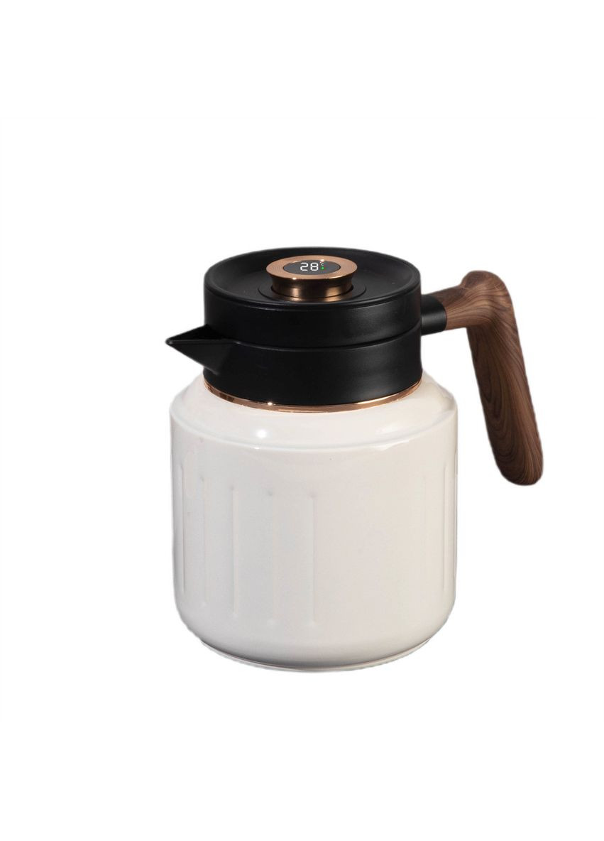 Чайник термос з індикатором температури та заварником 1 л білий HP-14-51W Jooki (358705620)