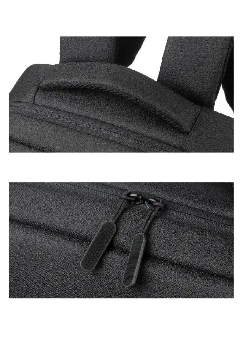 Рюкзак повседневный городской с карманом для ноутбука ремнем для багажа оксфорд 42х29.5х11 см 13 л (477546-Prob) Черный Unbranded (297984307)