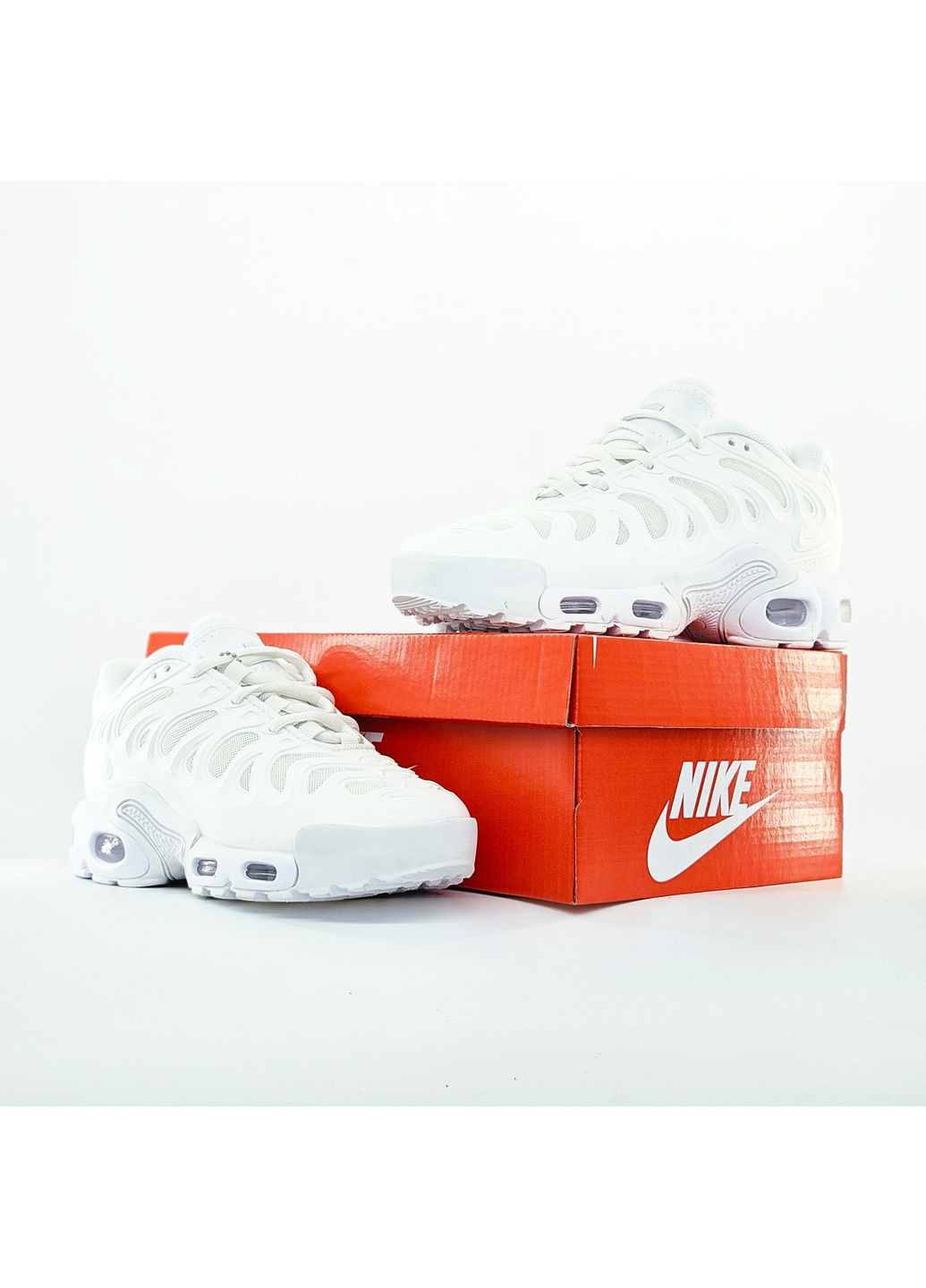 Кроссовки женские Nike Air Max TN Plus Drift White | Найк Аир Макс ТН плюс белые No Brand белые демисезоны (364087925)