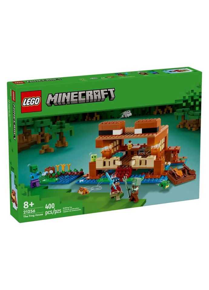 Конструктор Minecraft Будинок у формі жаби 400 деталей (21256) Lego (281425579)