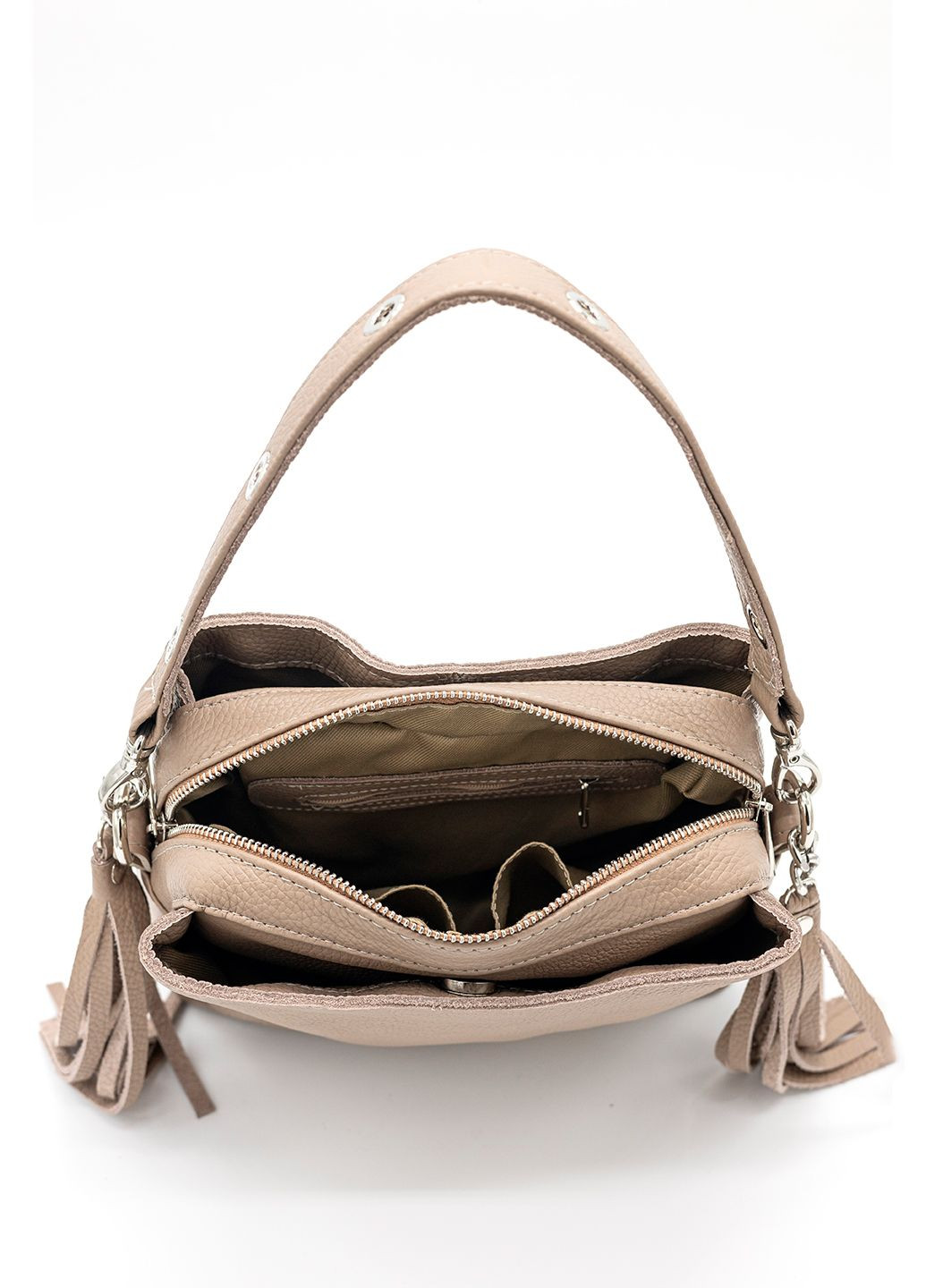 Сумка женская с ручкой кожаная средняя бежевая 1711140 ARTiS Bags Сумка (328083003)