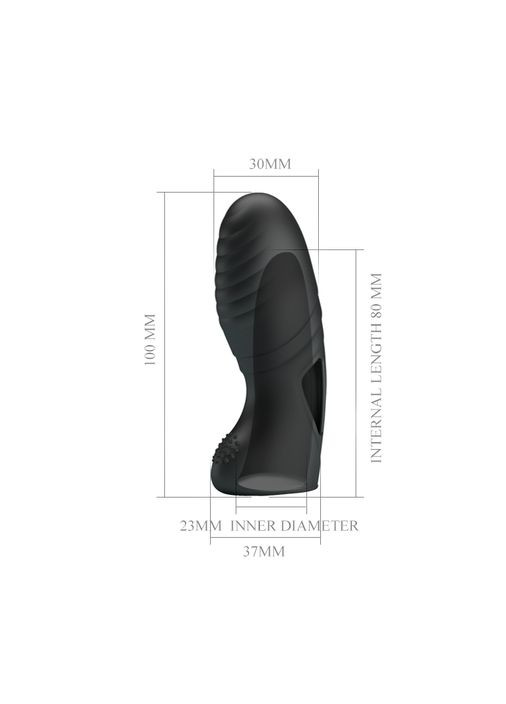 Насадка на палець Alan Finger Vibrator Black - CherryLove Pretty Love (329153071)