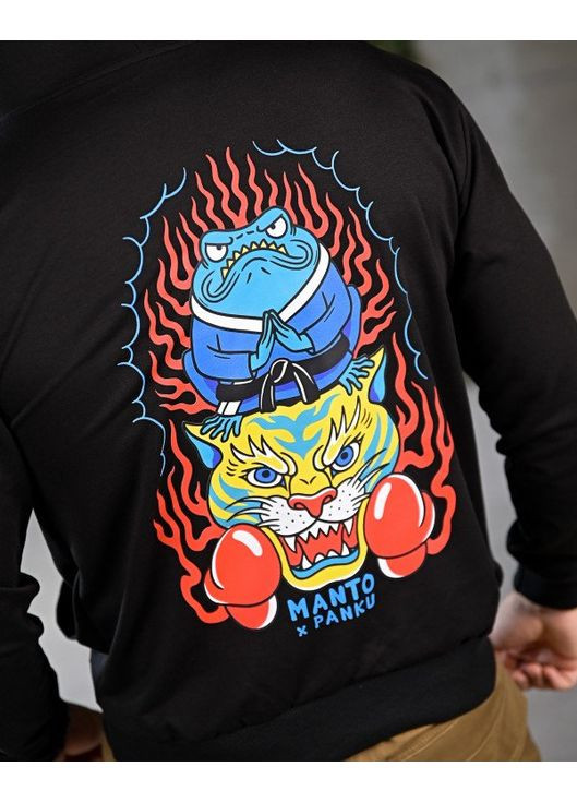 Чоловіче демісезонне худі Manto Panku чорне Freedom (361677412)