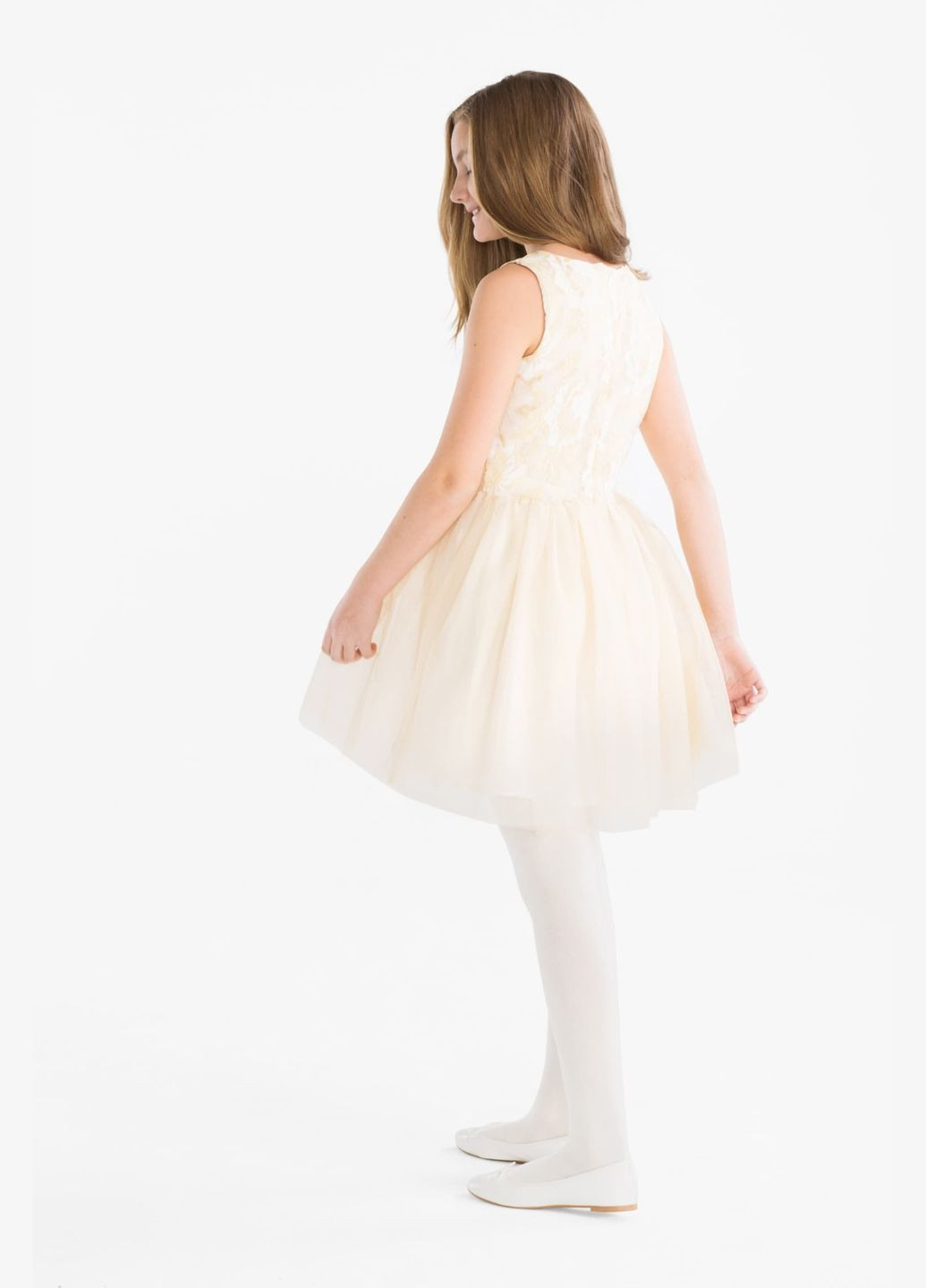 Бежева ошатна сукня для дівчинки 116 розмір бежева 2005358 C&A (289715805)