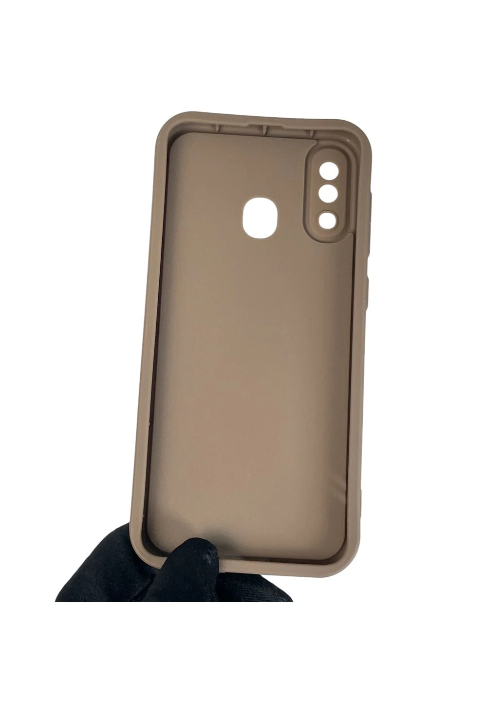 Чохол силіконовий Soft Touch з 3D принтом милий ведмедик для Galaxy A20 (SM-A205F) коричневий (Повний захист камери) Samsung (378973967)