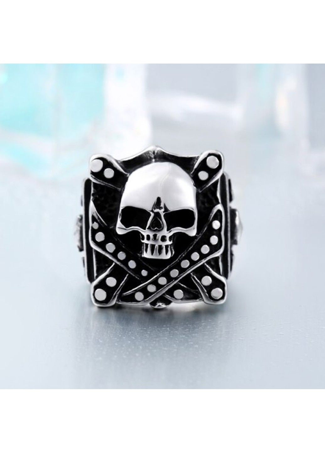 Готична чоловіча печатка череп з медичної сталі RM-029 No Brand (299634538)