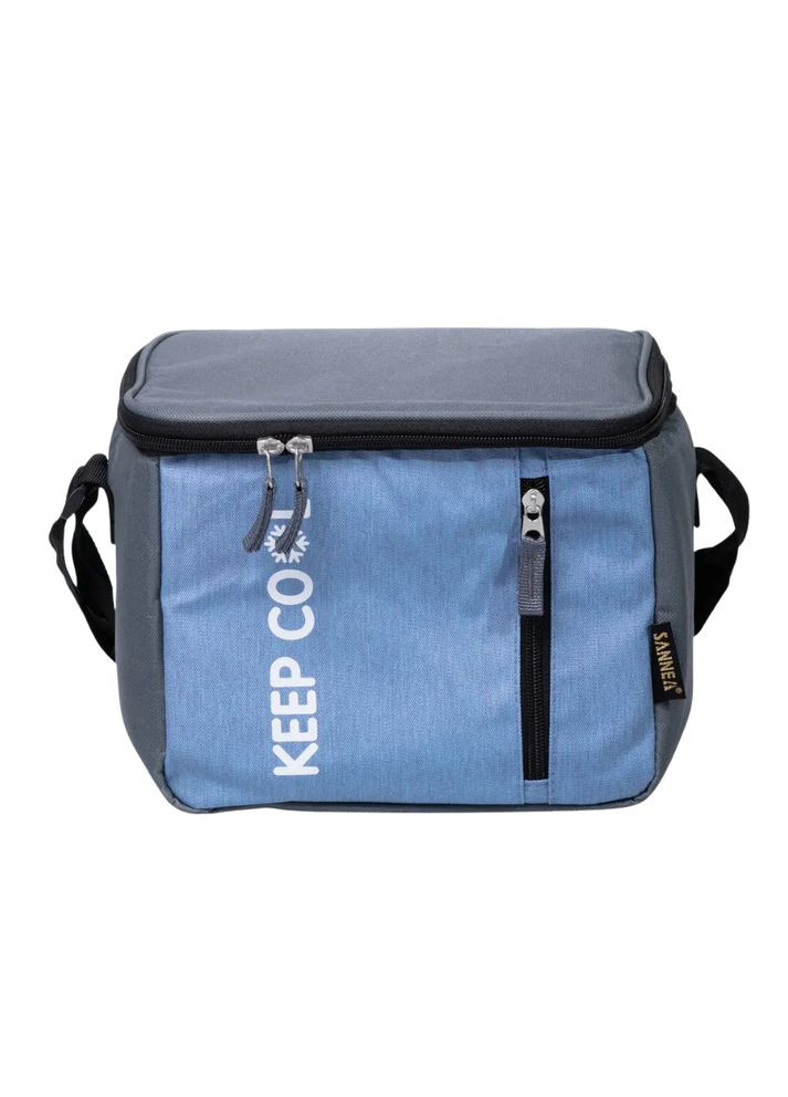 Термосумка холодильник 8 (л) для їжі, напоїв, пива холодильна сумка для риболовлі та пікніка Блакитний HP-14-16 Sannea (371236603)