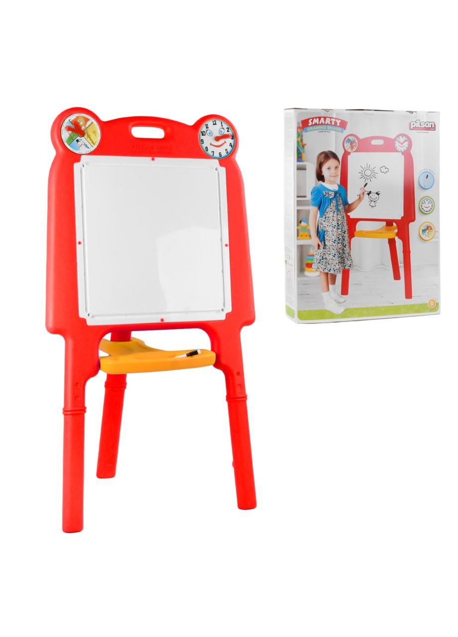 Мольберт детский, сухостирающая доска, маркер. Red (106566) Pilsan (340911321)
