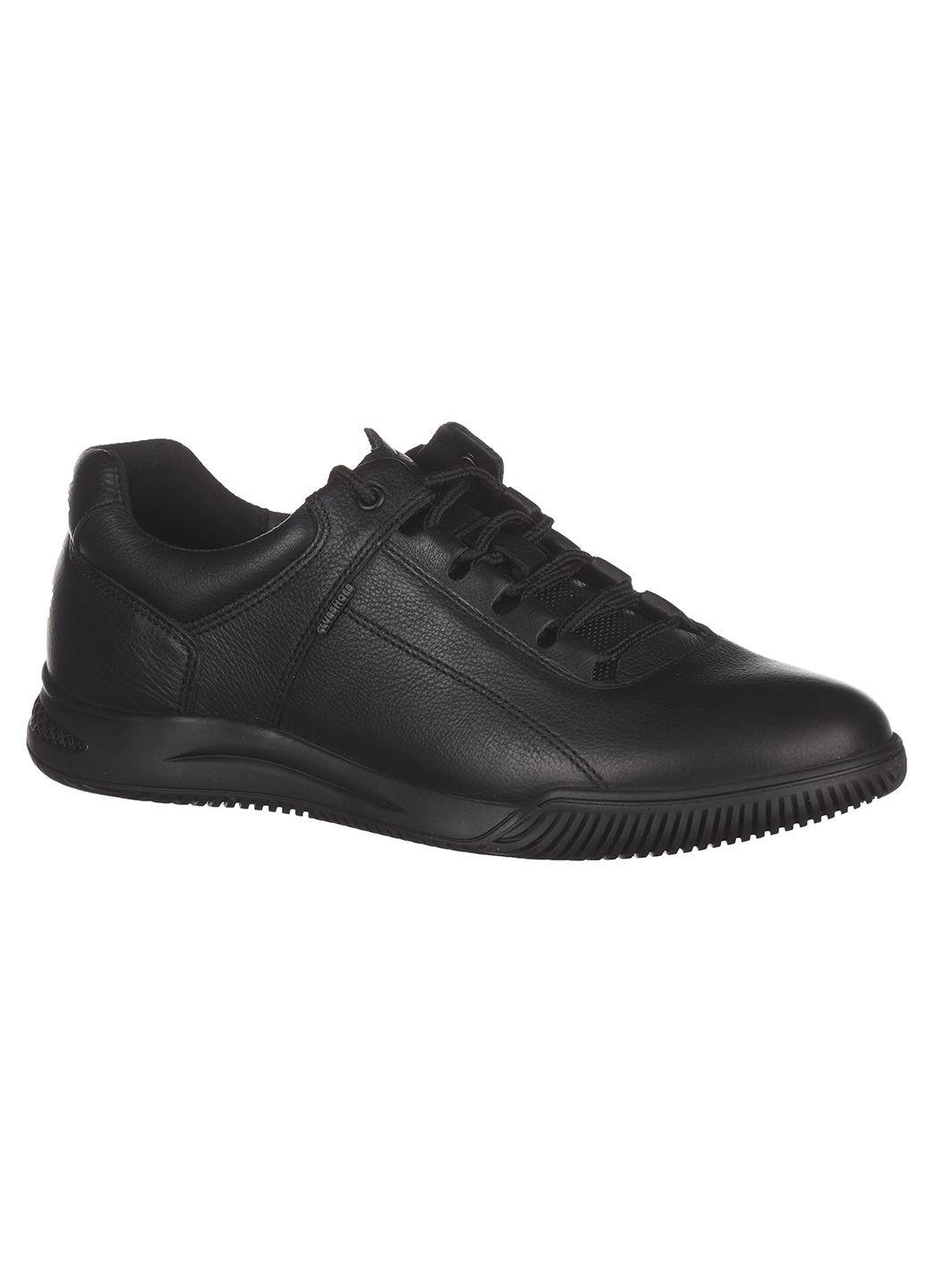 Черные демисезонные кроссовки из кожи для мужчин Clubshoes