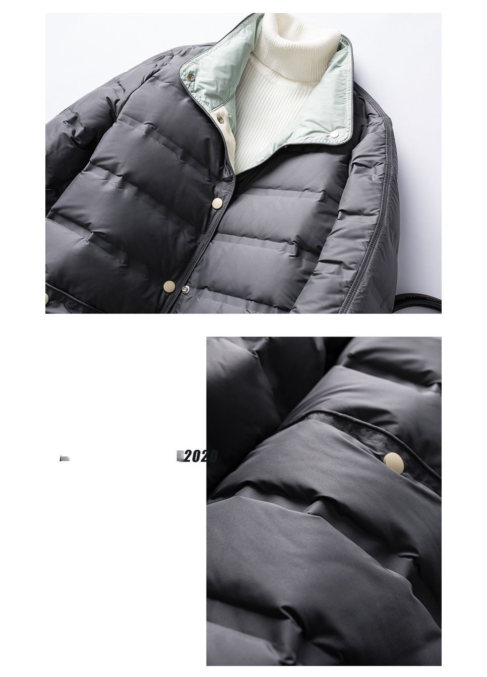 Темно-синя демісезонна жіноча демісезонна пухова куртка темно-синій Forza Viva