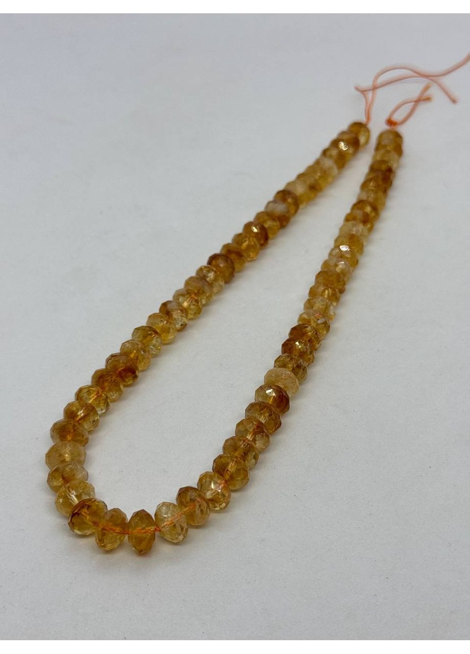 Цитрин на нитці без застібки 6*10 мм 40 см Жовтий No Brand (372467910)