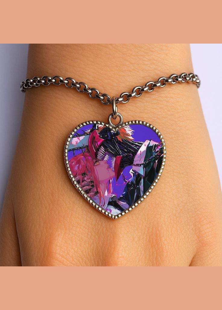 Браслет Аниме Человек бензопила #005 (сердце) No Brand (329330564)