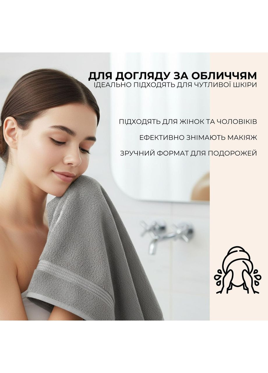 Набор 6 шт салфеток махровых хлопок 30x30 (550 гр/м2) IDEIA серый