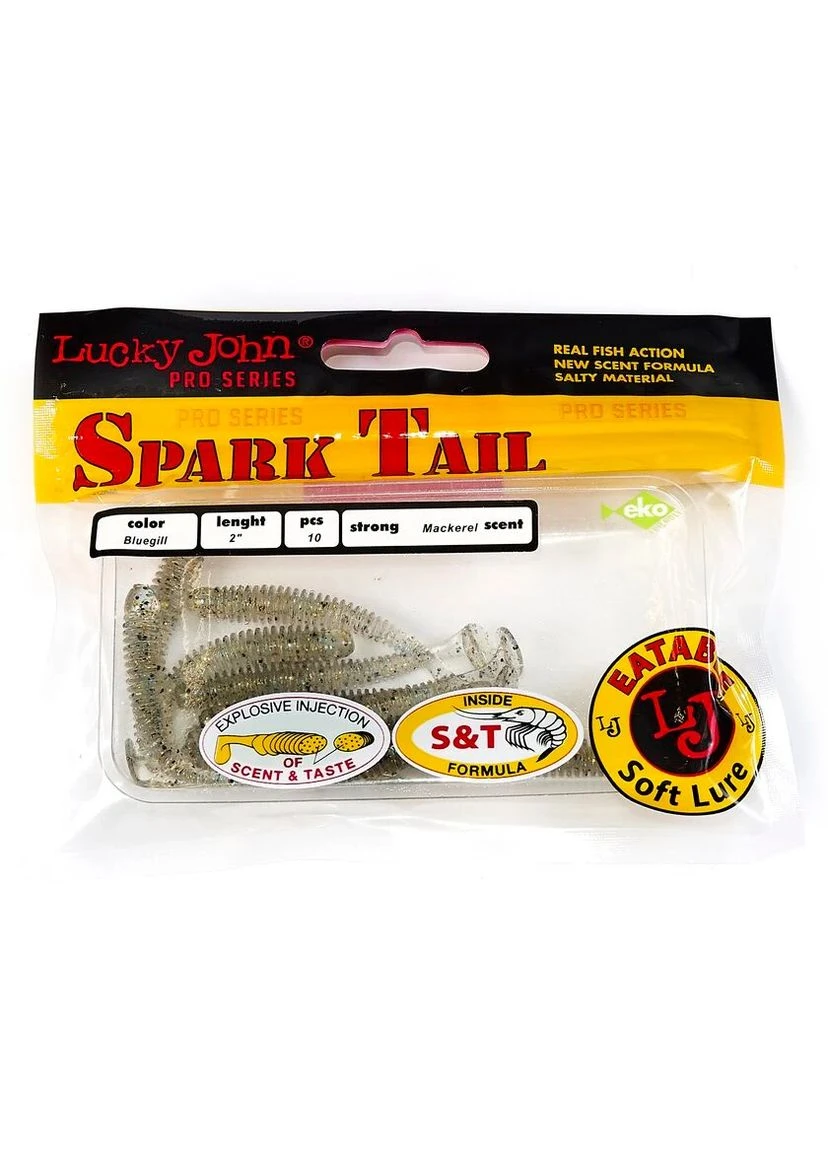 Віброхвіст LJ Pro Series Spark Tail 2,0in S08 м'який пластик 10 шт (набір 10 шт) No Brand (402451482)