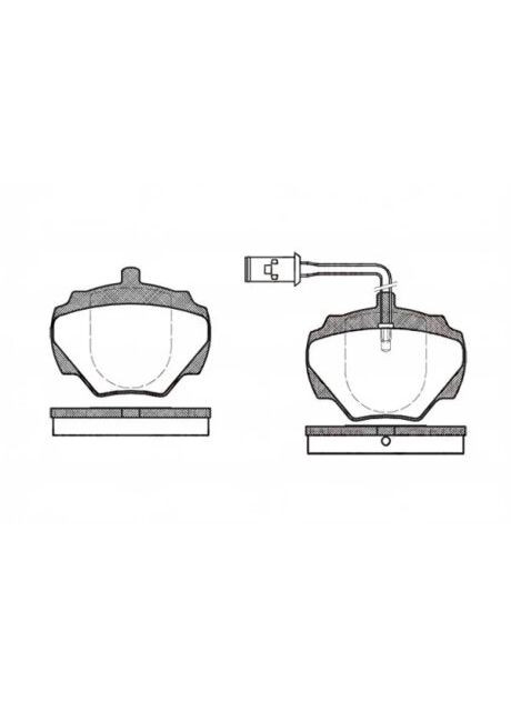 Колодки гальмівні дискові ЗАДН LANDROVER DISCOVERY I 2.0-3.9 -98 0222.01-ua Remsa (342404406)