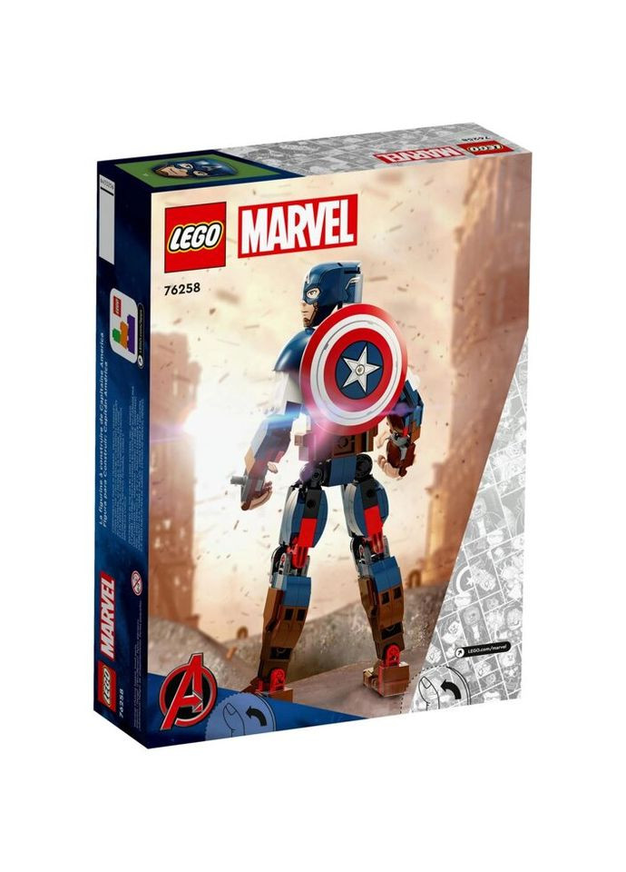 Конструктор Marvel Фігурка Капітана Америка для збирання 310 деталей (76258) Lego (281426318)