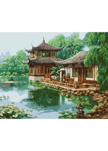 Картина за номерами "Китайський будиночок" ★★★★★ Ідейка (377557288)