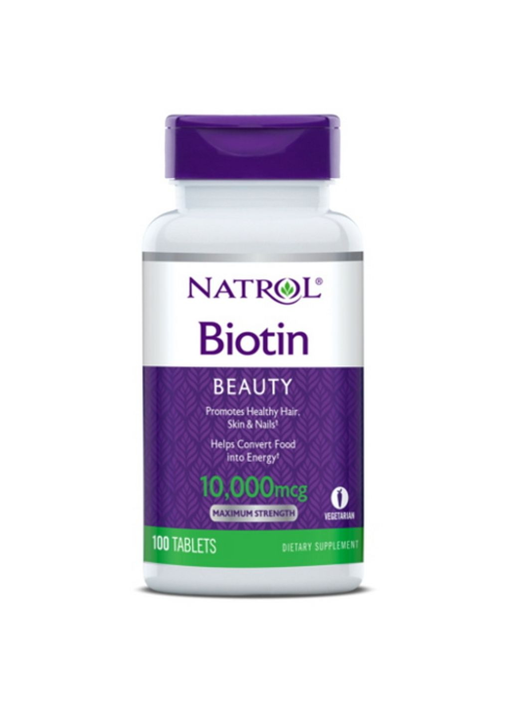 Вітаміни та мінерали Biotin 10000 mcg, 100 таблеток Natrol (293482250)