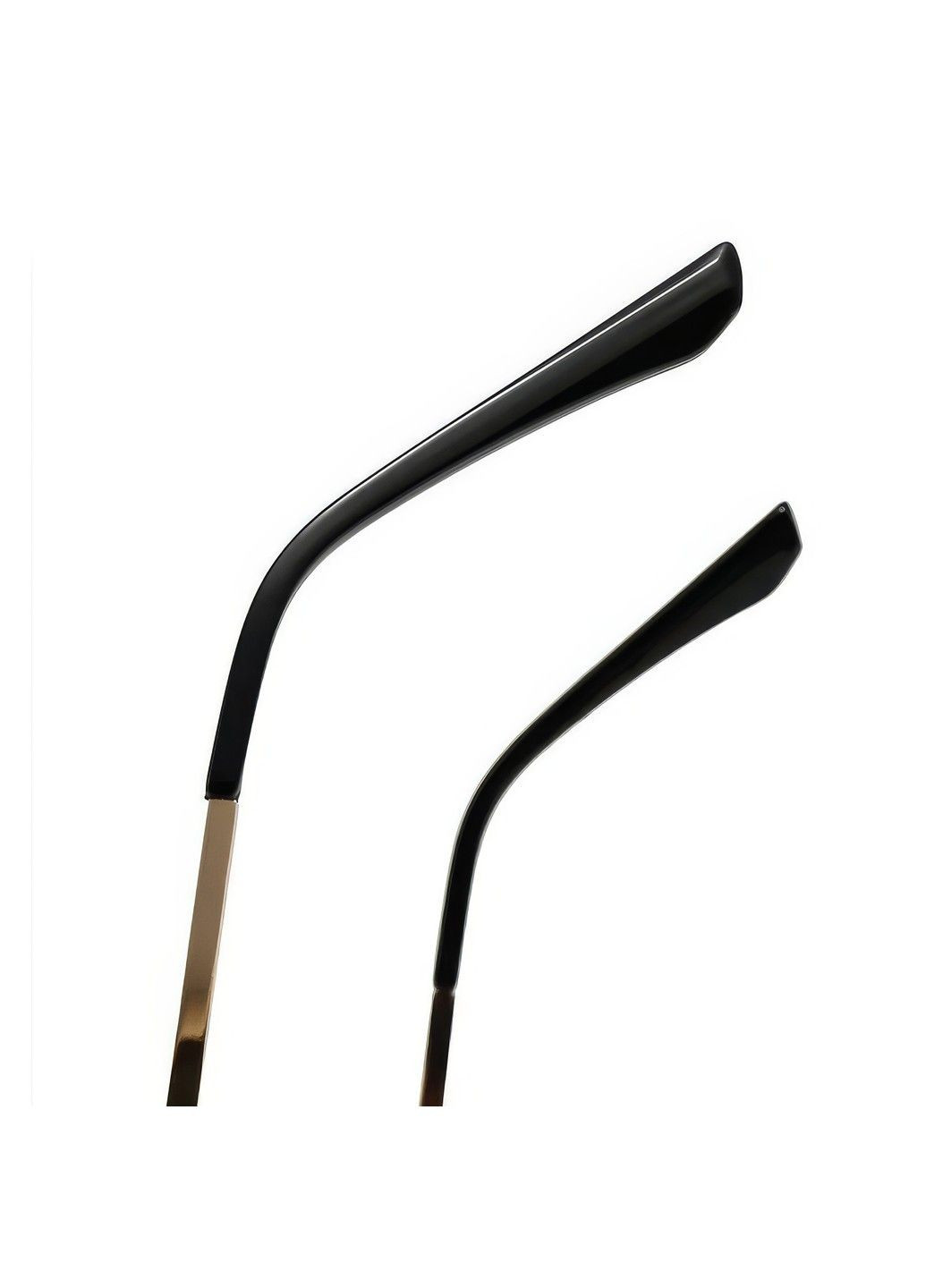 Окуляри сонцезахисні унісекс полуобідкові Enjoy золотисті з чорними лінзами No Brand (317565342)