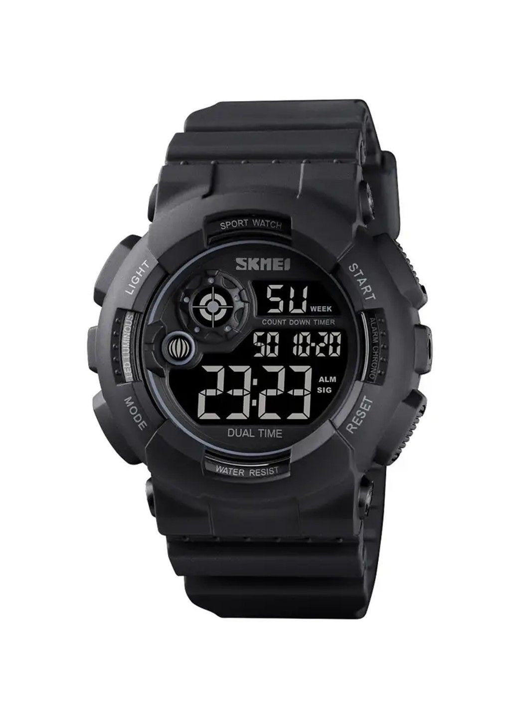 Мужские наручные спортивные часы 1583 (Черный с черным) Skmei (313653754)