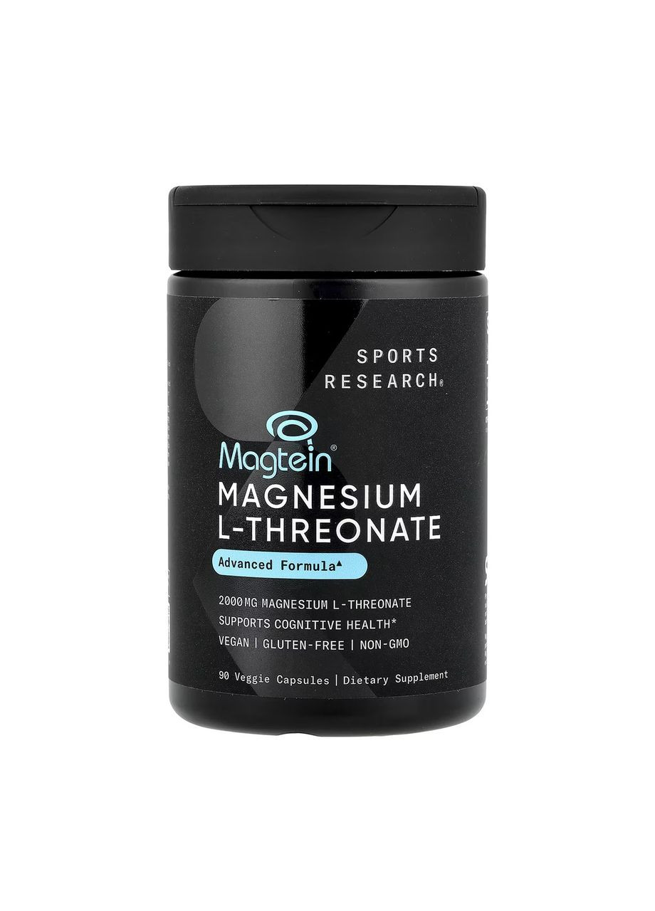Magnesium L-Threonate 2000mg - 90 veggie capsules Sport Research (369397818)