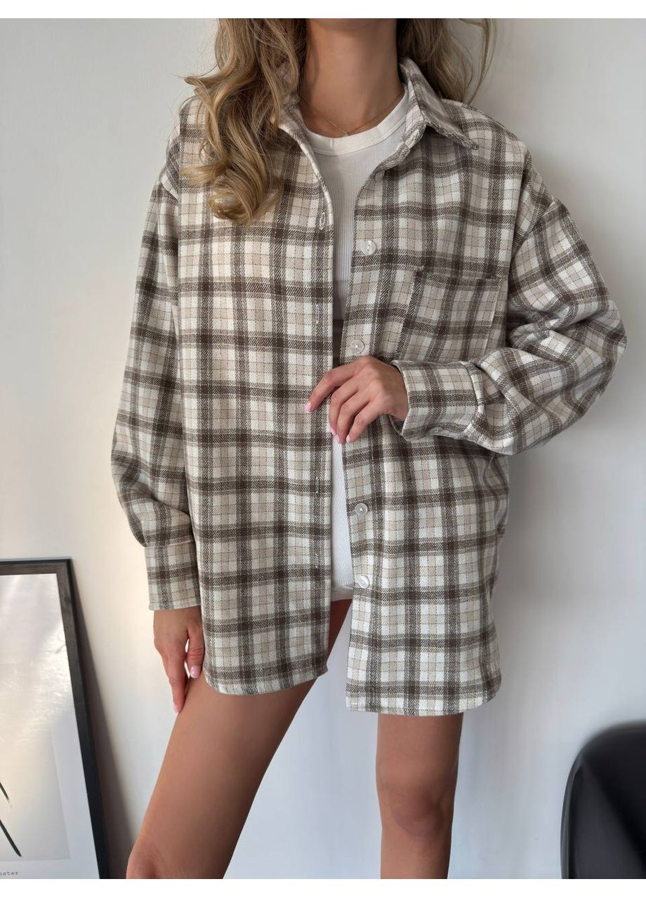 Фланелева сорочка “Теплий акцент” | Розмірна сітка в описі Vione (367077163)