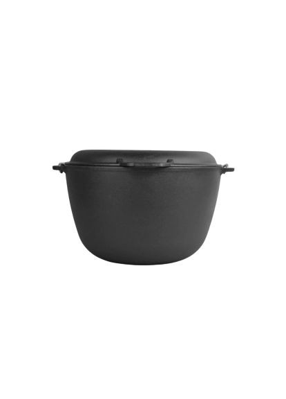 Котел туристический чугунный с крышкой-сковородой10 л (KT10-2) Brizoll чавунний з кришкою-сковородою10 л (370892317)