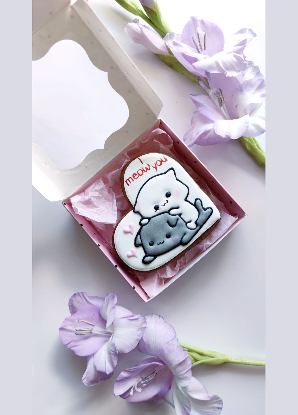 Крафтовый медовый пряник Котики Мочи, Моти No Brand (337671288)