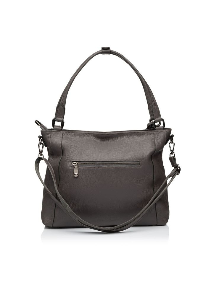 Сумка женская кожаная серо-бежевая (Д/Ш/В) 33/11/26 (см) Felicita (336377580)