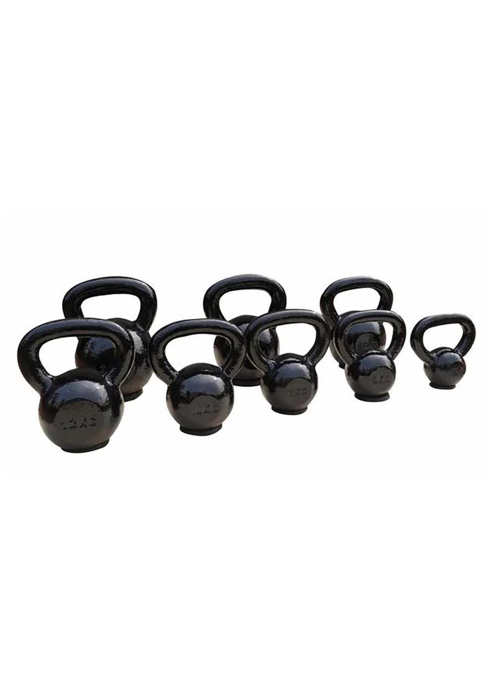 Гиря чавунна 10 кг з гумовою підставкою Чорний Toorx (367596647)