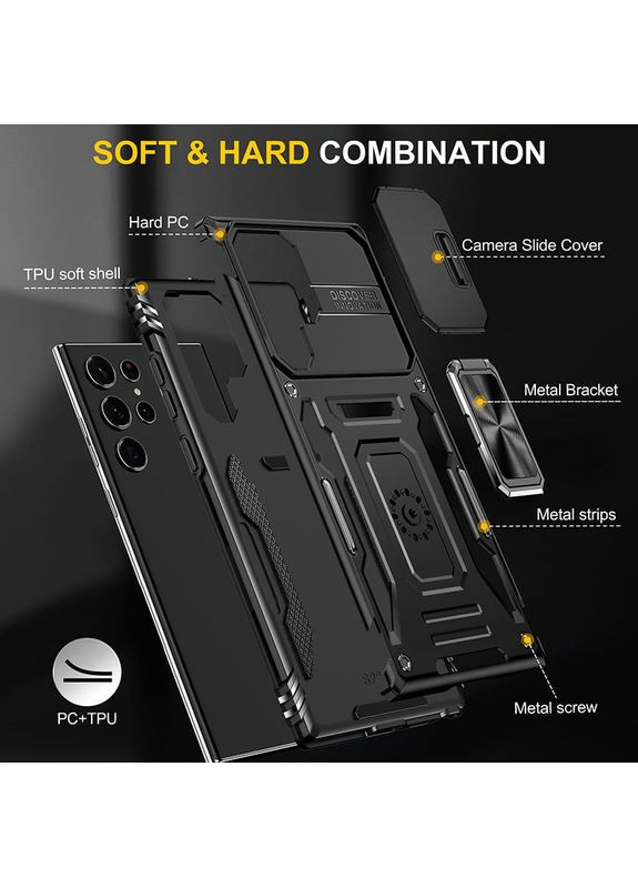 Чохол на Samsung Galaxy S24 Ultra / для самсунг галаксі С24 ультра ударостійкий / Black Epik (364675612)