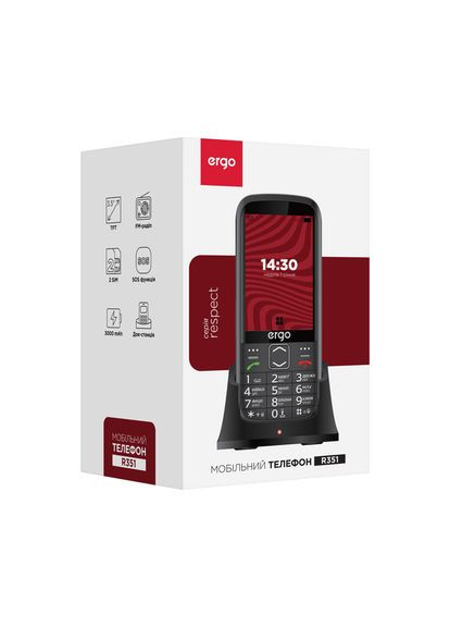Мобільний телефон R351 Dual Sim Black Ergo (278823581)