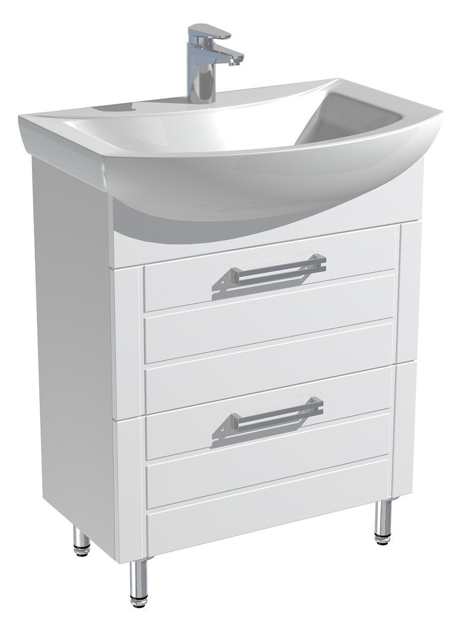 Комодна тумба з умивальником Омега 65см для ванної кімнати AVT (329069289)