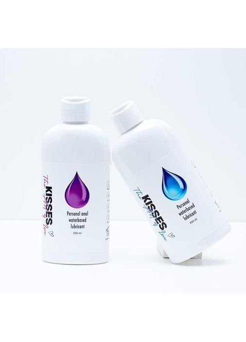 Анальный лубрикант на водной основе Kisses 200 мл – Интимная смазка No Brand (366892052)
