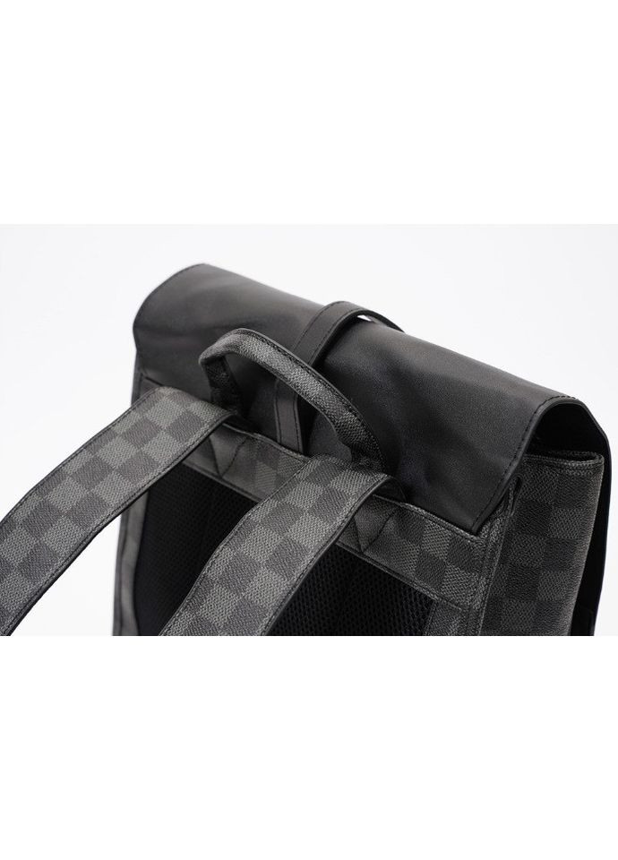 Чоловічий міський рюкзак сумка з ПУ шкіри чорний унісекс для повсякденного використання та подорожей ProDobro (363136321)