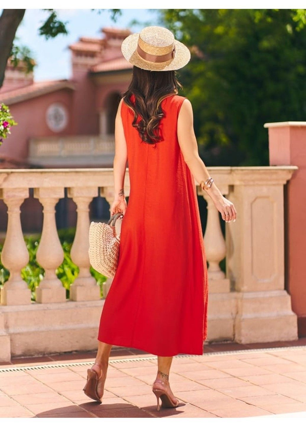 Оранжевое повседневный платье issa pus 15198 5 оранжевый ISSA PLUS