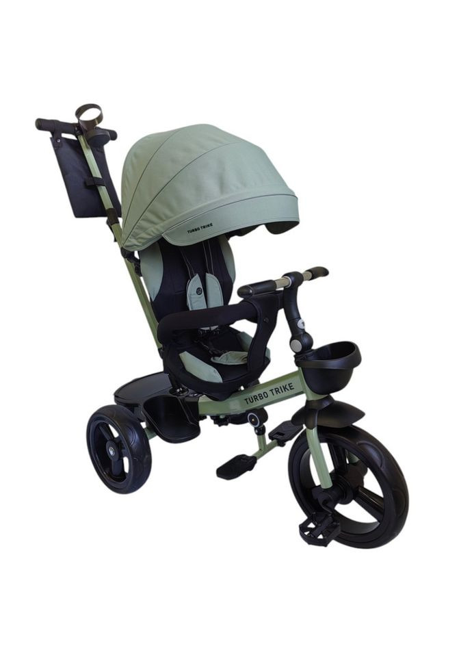 Велосипед дитячий триколісний MT 1001-1 Frost Green з батьківською ручкою Turbo Trike (361384879)