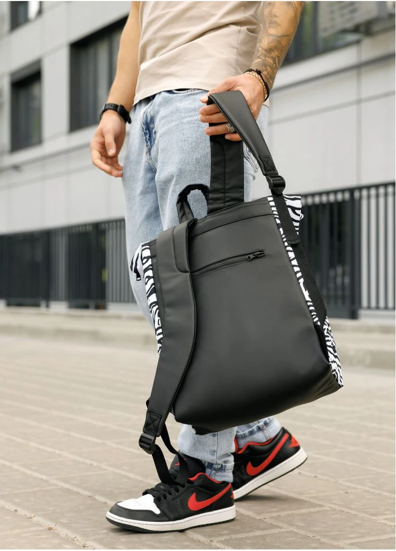 Мужской рюкзак Roll Top One принт "Zebra" 41 х 30 х 16 см () Sambag 24208146m (380868366)
