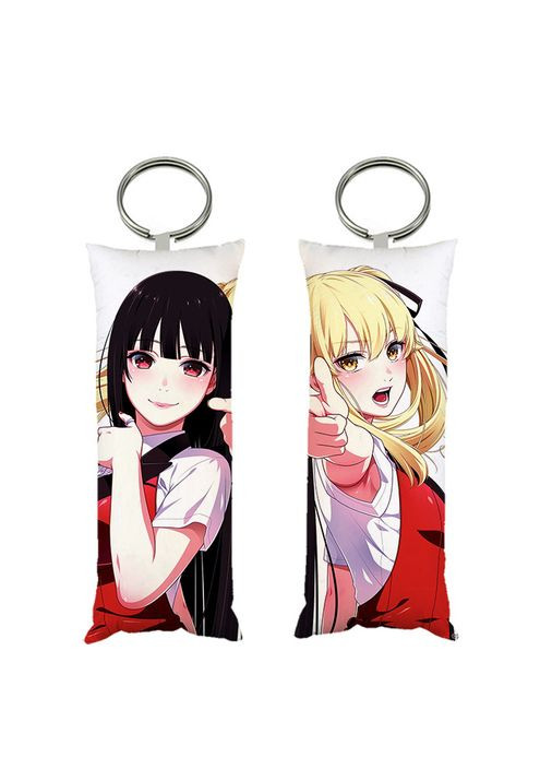 Брелок мини-дакимакура Юмэко Джабами и Мэри Саотомэ аниме Безумный азарт 4*10 см (br0211) No Brand (327005430)